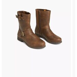 LANE BRYANT Dream Cloud Casual Mid Calf Moto Boots Women's Size 12W Wide Calf